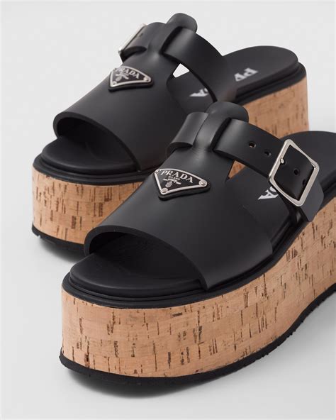 prada sandelet|prada platform sandals.